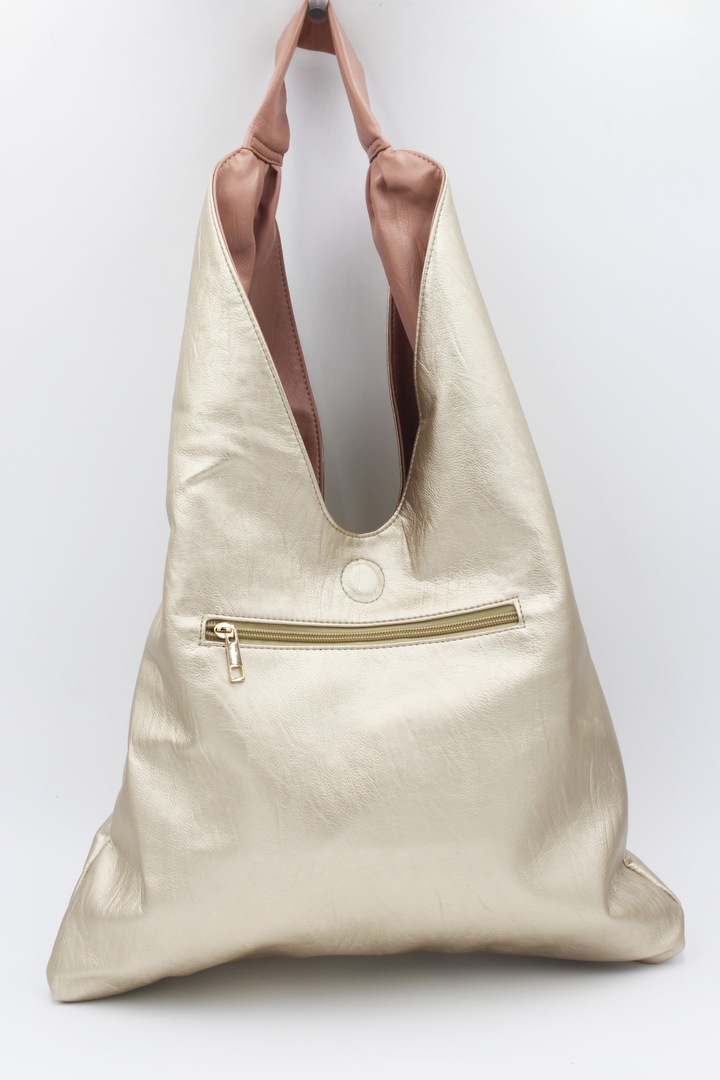 Sling Reversible Pink & Gold Reversible Bag (On Sale) image 1